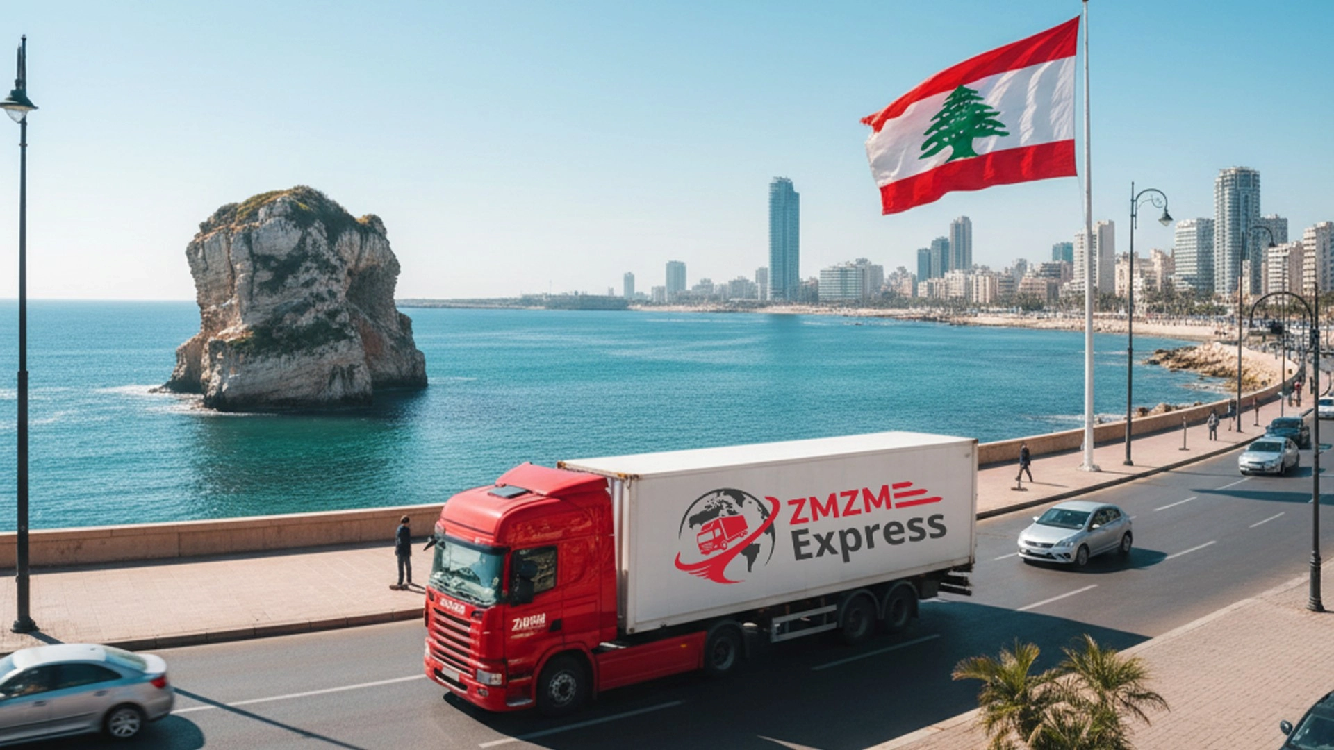 شحن من الامارات الى لبنان