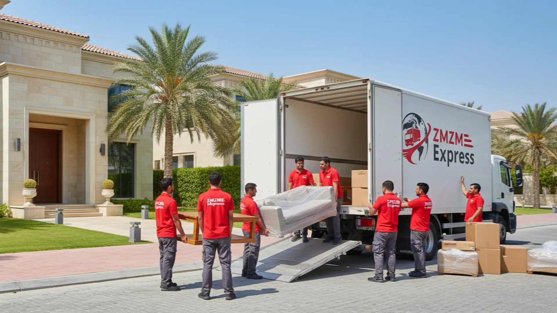 شحن أثاث من دبي إلى مكة المكرمة