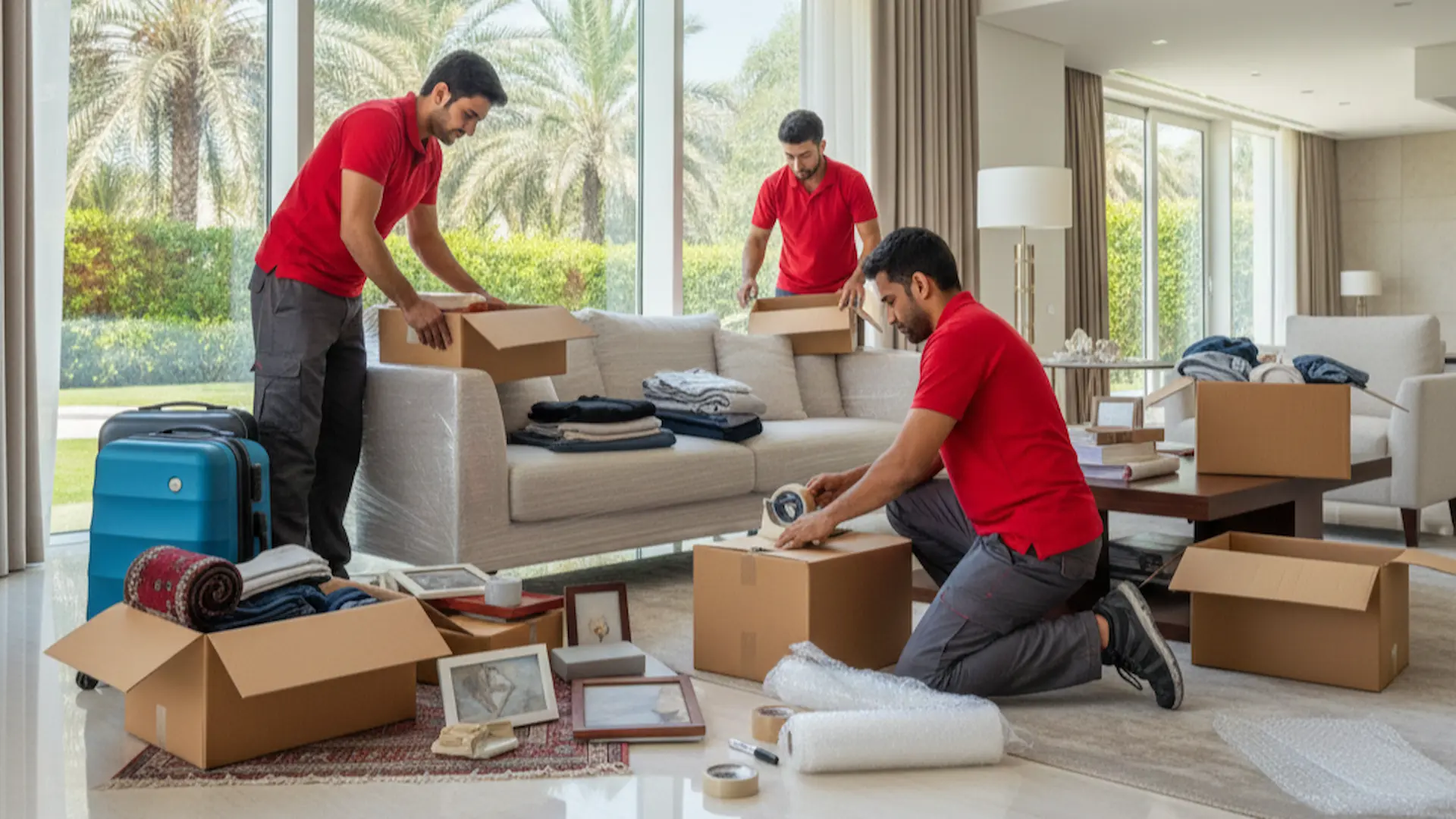 شحن أمتعة شخصية من دبي إلى جازان