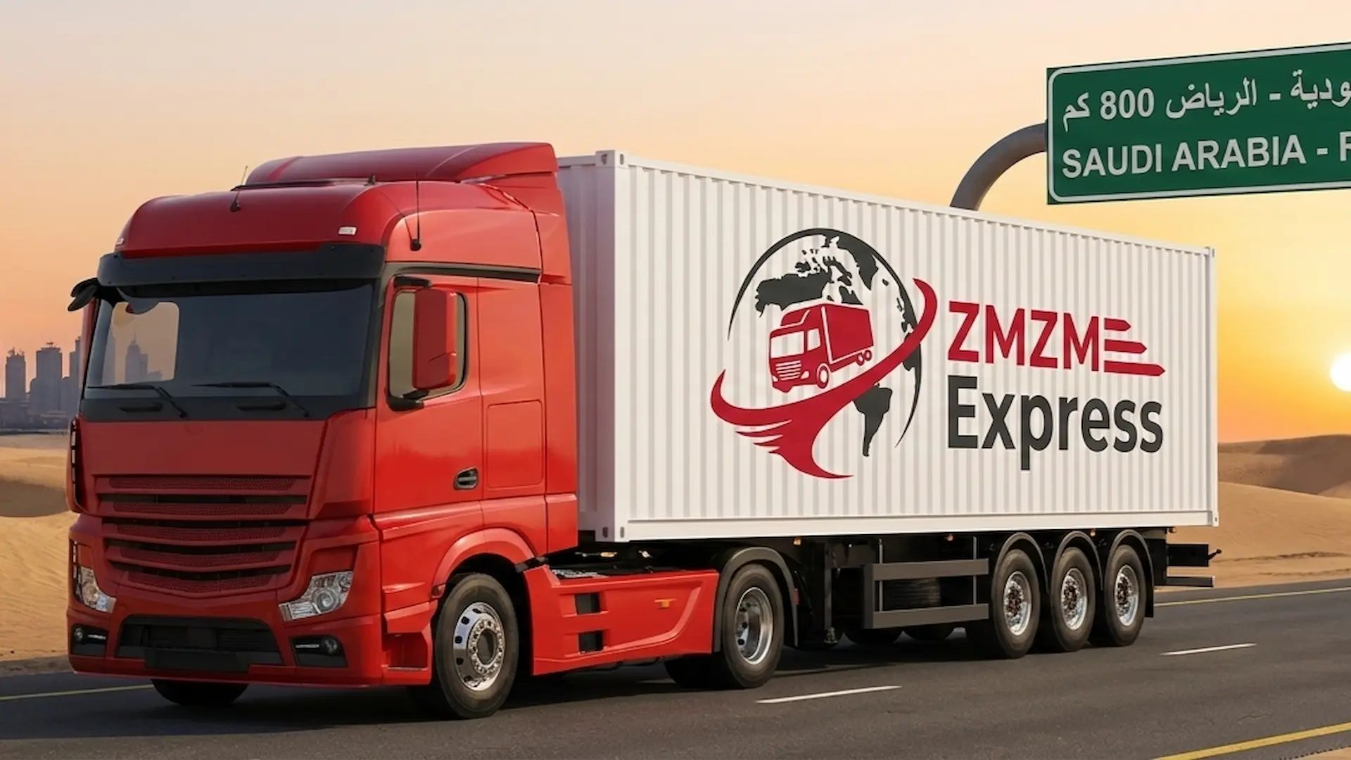 شحن تجاري من الإمارات إلى السعودية