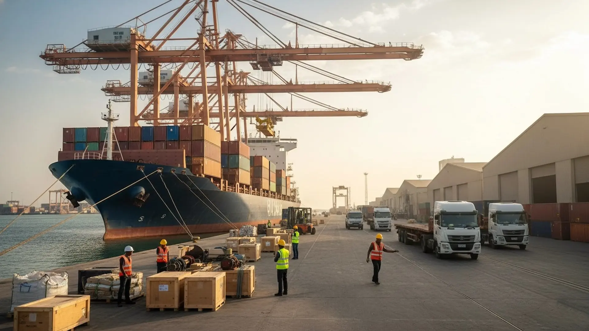 شحن بحري إلى الأردن