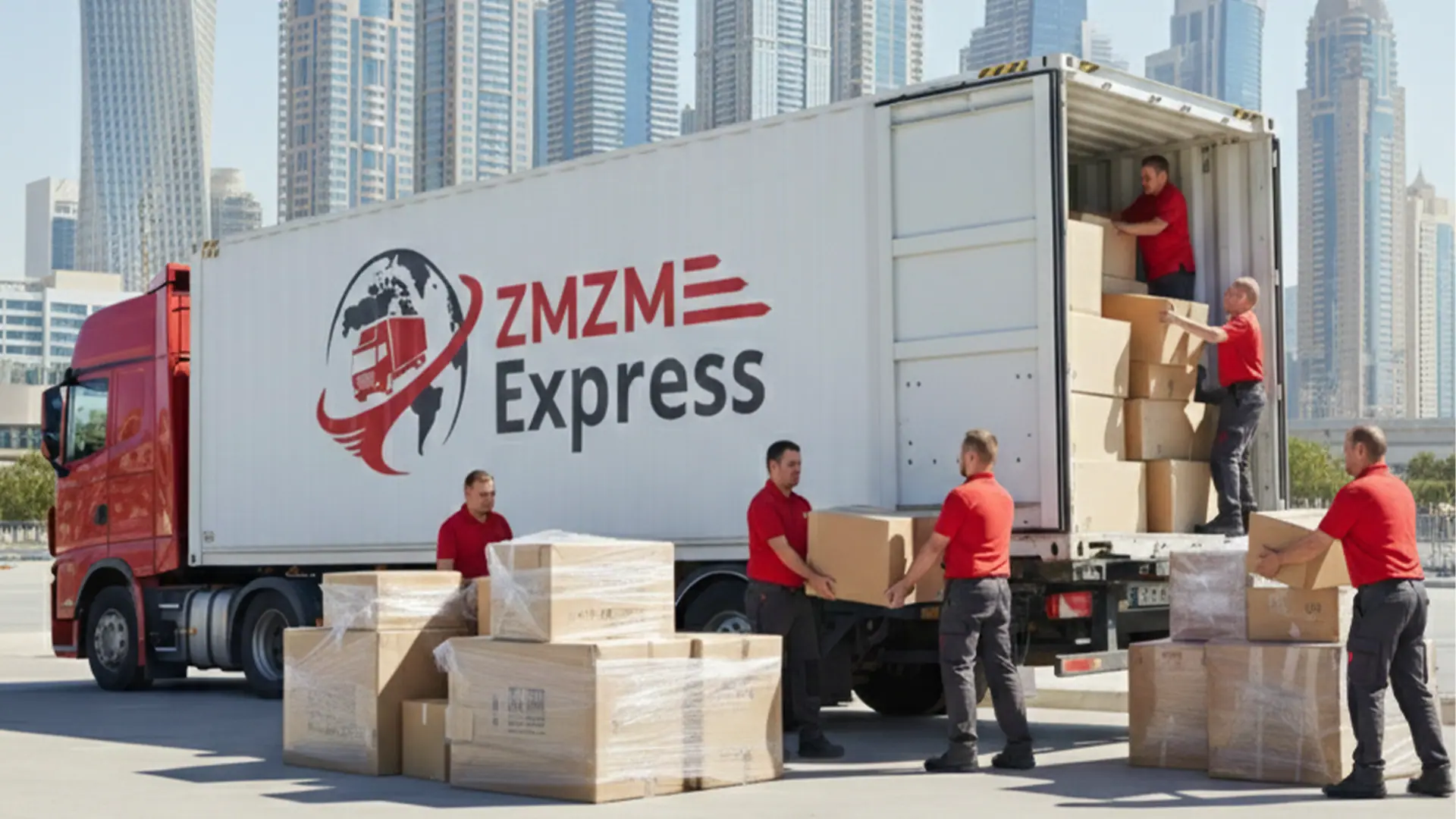 شحن تجاري من الإمارات إلى لبنان مع زمزم إكسبرس