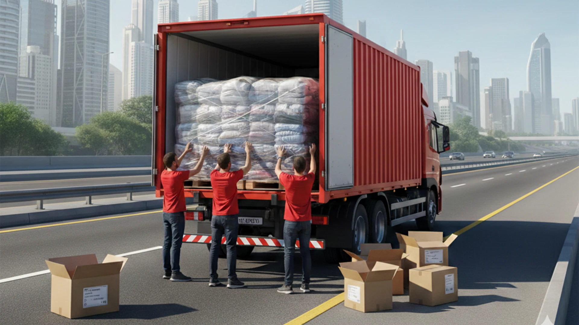 شحن ملابس الى لبنان مع زمزم اكسبرس