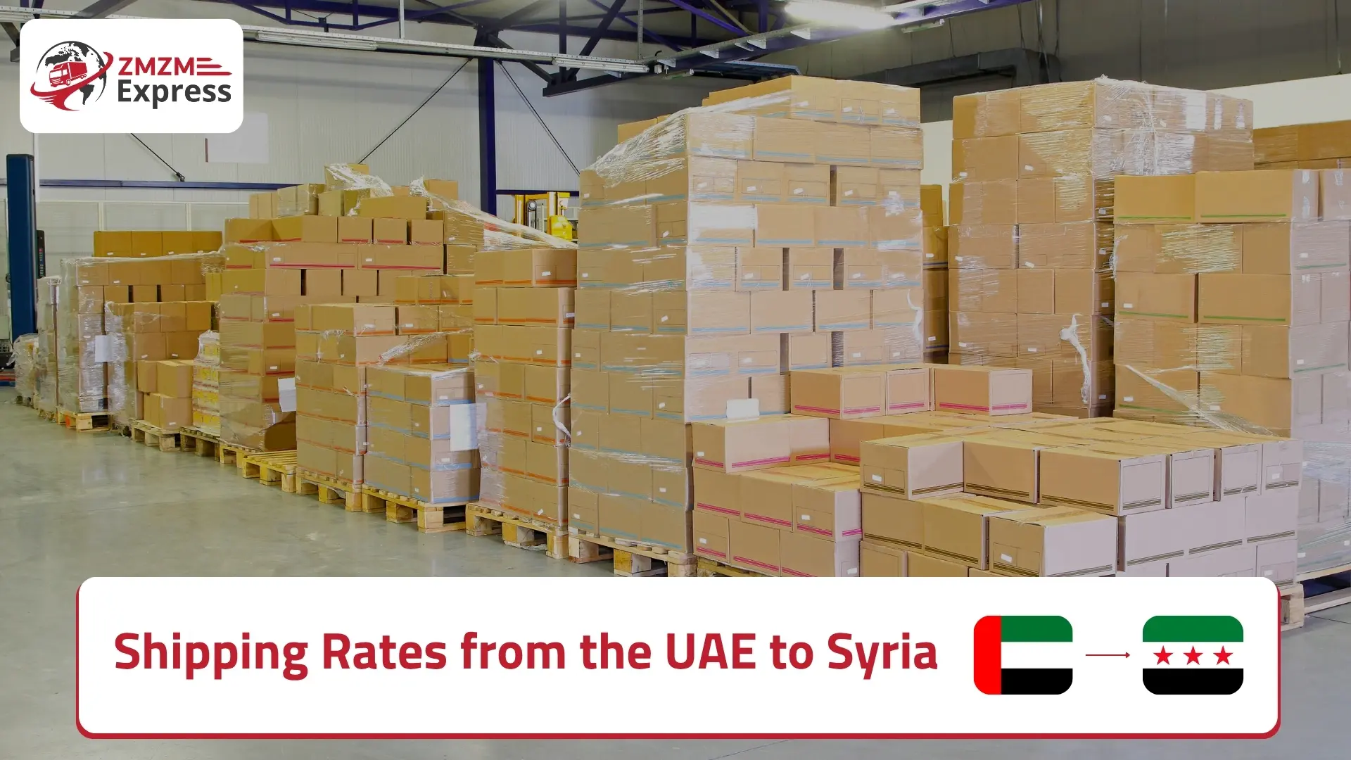 Shipping Rates from the UAE to Syria