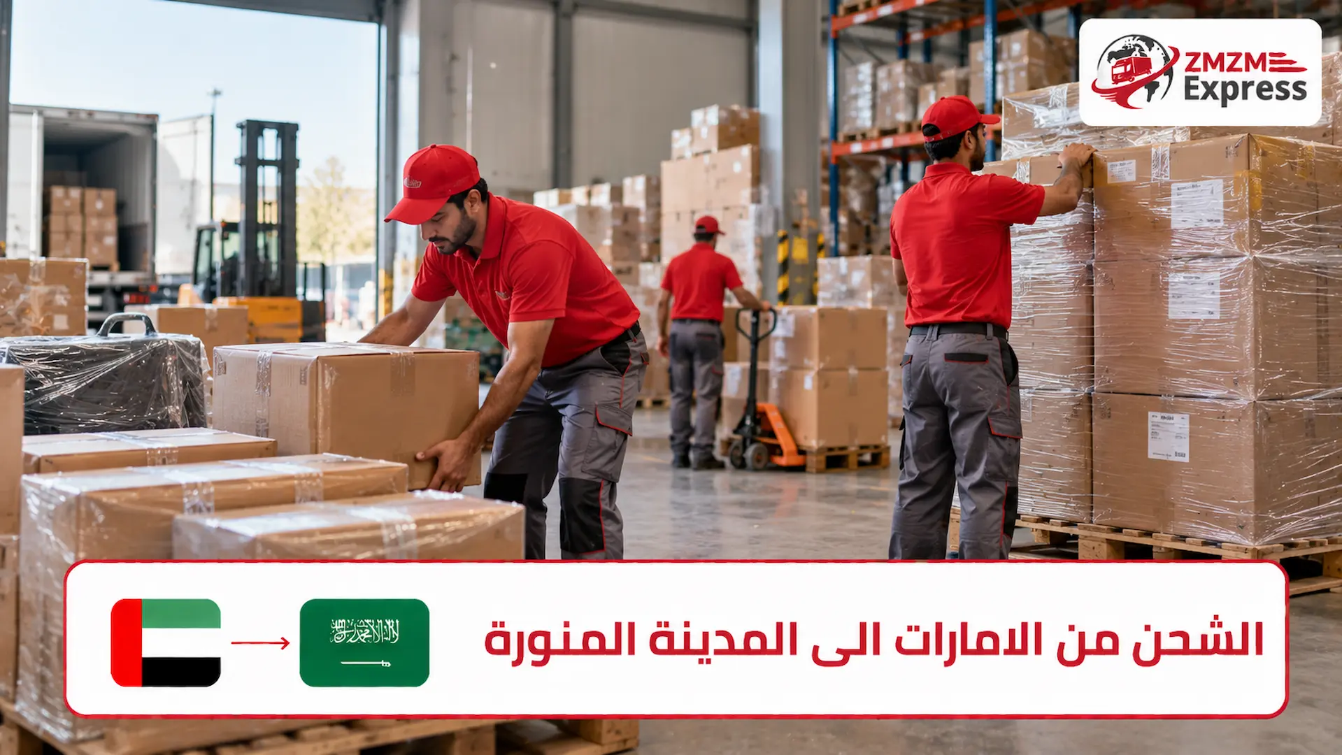 الشحن من الامارات الى المدينة المنورة