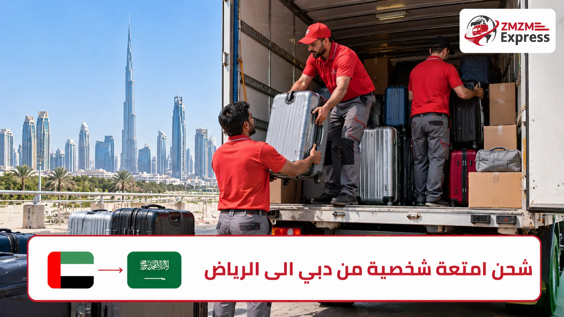 شحن امتعة شخصية من دبي الى الرياض